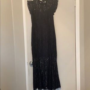 Navy blue lace dress